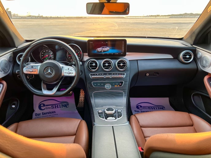 Dubai'de kiralık Mercedes C Serisi (Beyaz), 2019