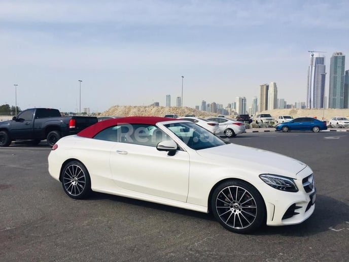 Mercedes C Class (White), 2020 for rent in Dubai