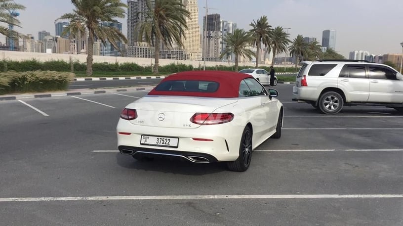 Mercedes C Class (White), 2020 for rent in Dubai