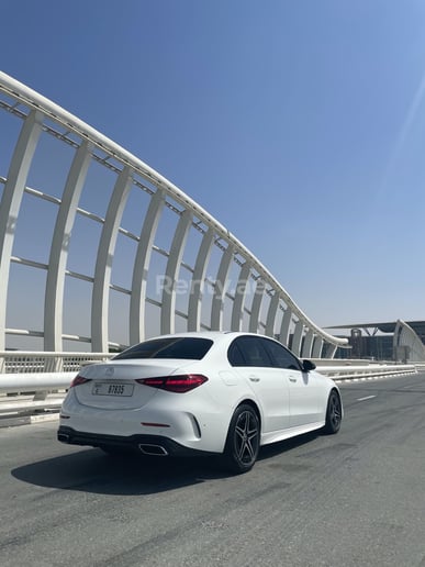 Mercedes C Class (White), 2023 for rent in Dubai