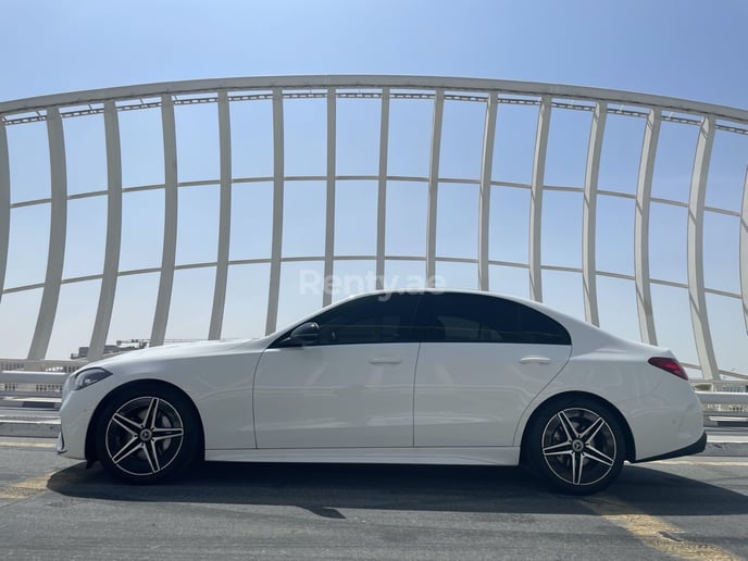 Mercedes C Class (White), 2023 for rent in Dubai