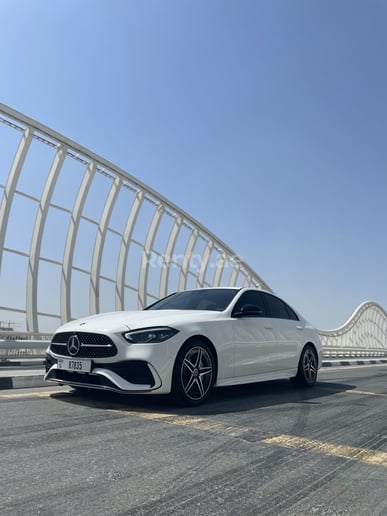 Mercedes C Class (White), 2023 for rent in Dubai