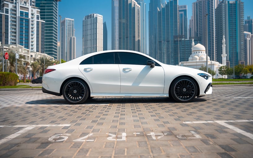 Mercedes CLA200 (White), 2025 for rent in Abu Dhabi