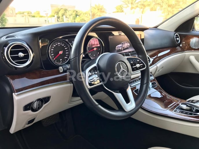 Mercedes E Class (White), 2019 for rent in Abu Dhabi