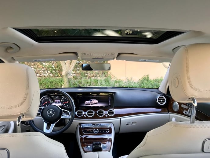 Mercedes E Class (White), 2019 for rent in Abu Dhabi