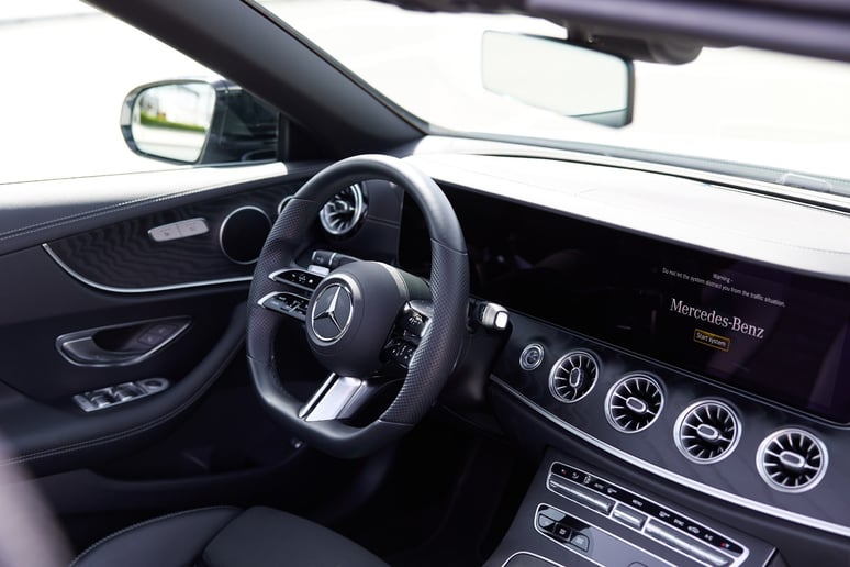 Mercedes E200 Cabrio (White), 2022 for rent in Ras Al Khaimah