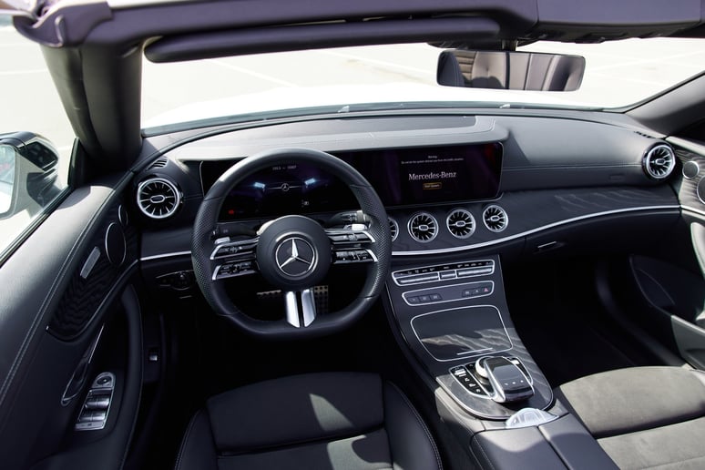 Mercedes E200 Cabrio (White), 2022 for rent in Ras Al Khaimah