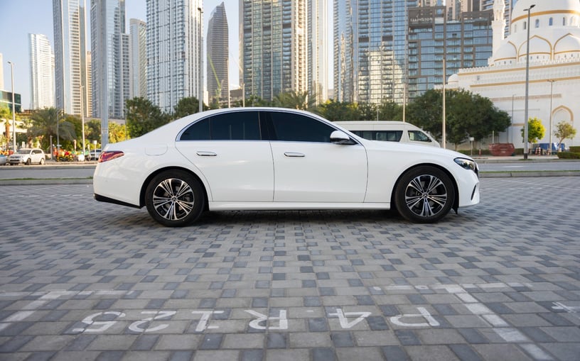 Mercedes E200 (White), 2024 for rent in Dubai