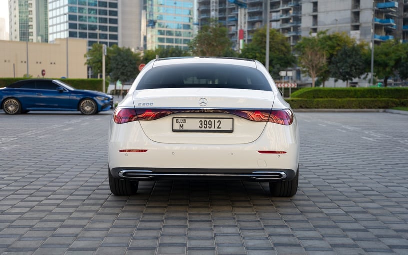 Mercedes E200 (White), 2024 for rent in Dubai