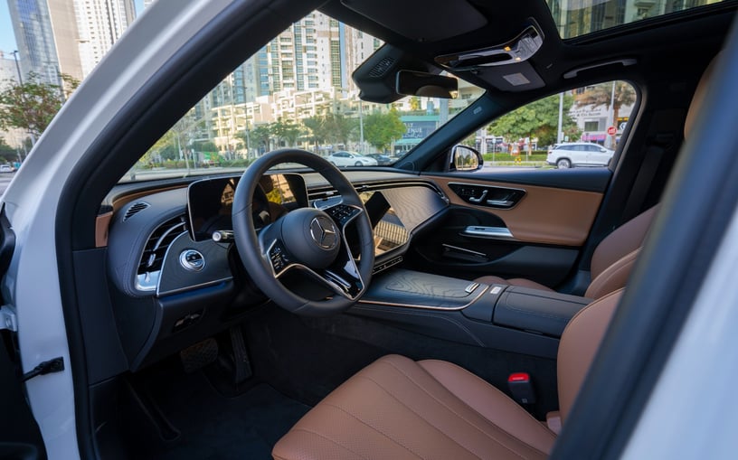 Mercedes E200 (White), 2024 for rent in Dubai