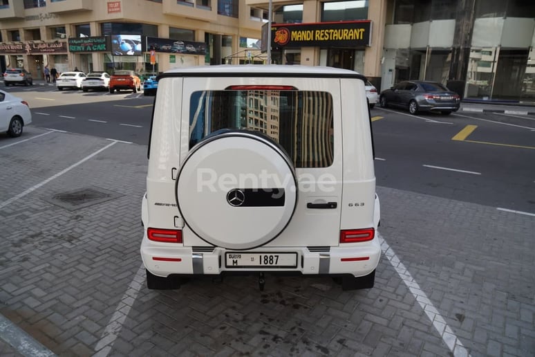 Mercedes G classe (Blanc), 2021 &agrave; louer &agrave; Duba&iuml;