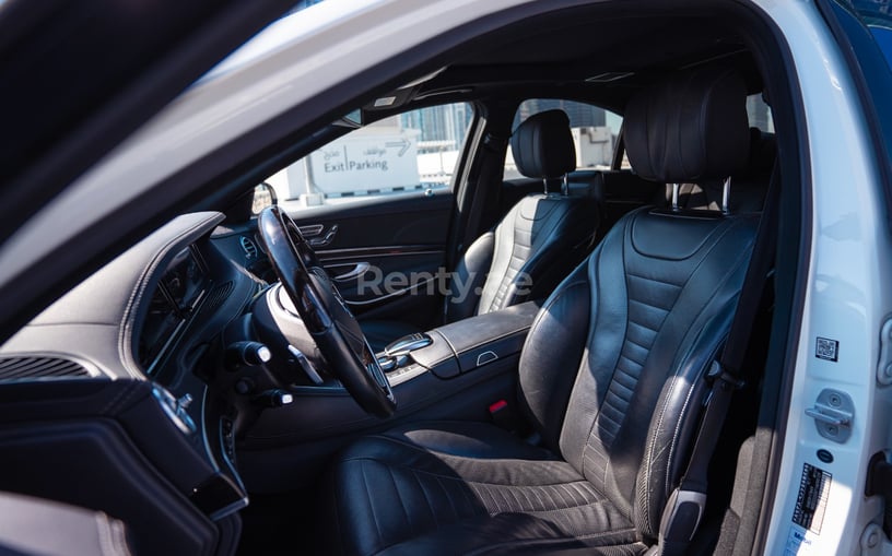 Mercedes S500 (White), 2019 for rent in Dubai