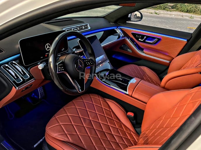 Mercedes S500 Class (White), 2022 for rent in Dubai