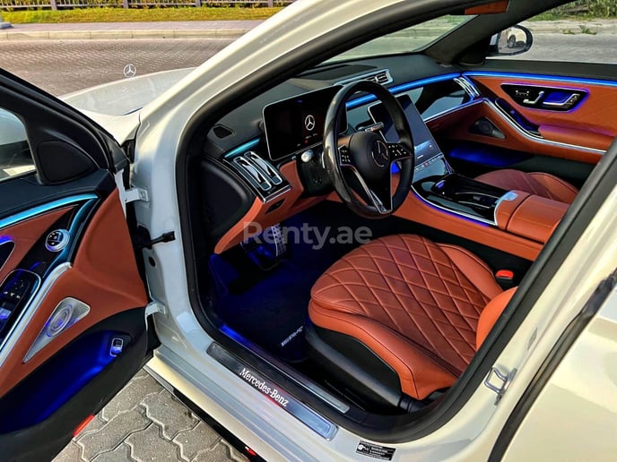 Mercedes S500 Class (White), 2022 for rent in Dubai