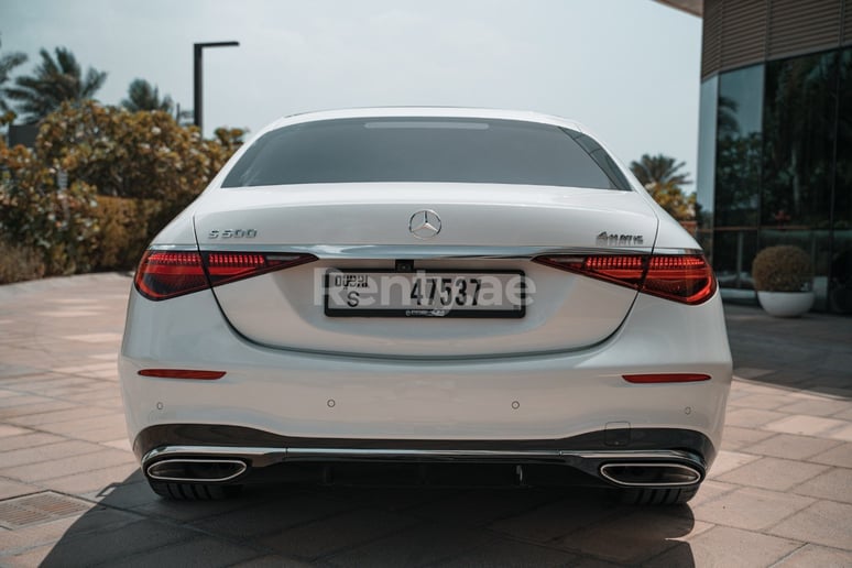 Mercedes S500 W223 (White), 2021 for rent in Dubai