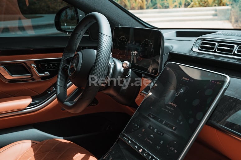 Mercedes S500 W223 (White), 2021 for rent in Dubai