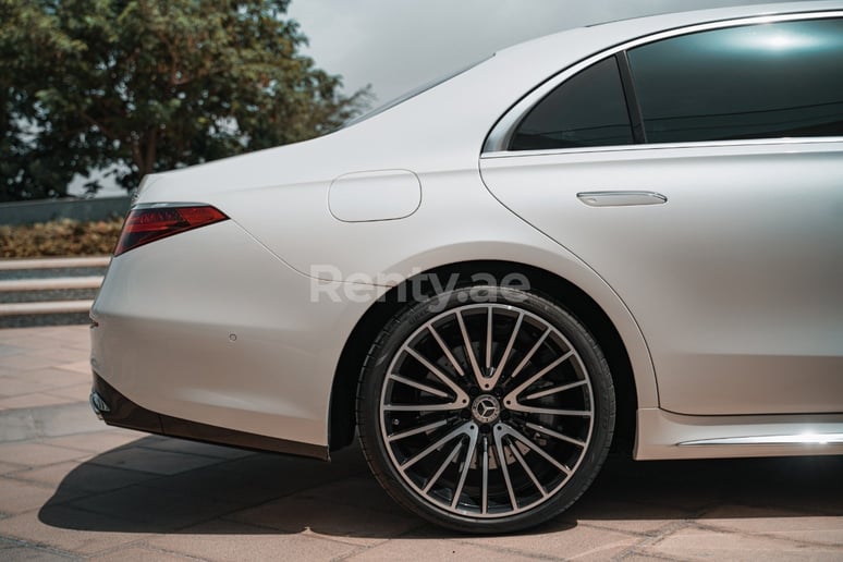 Mercedes S500 W223 (White), 2021 for rent in Dubai