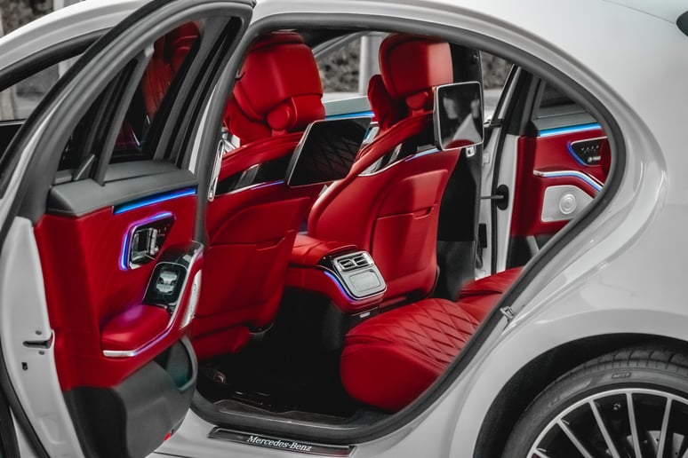 Mercedes S500 (White), 2021 for rent in Abu Dhabi