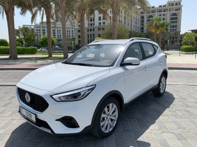 MG ZS (White), 2025 for rent in Ras Al Khaimah