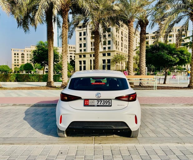 إيجار إم جي3 (أبيض), 2025 في دبي