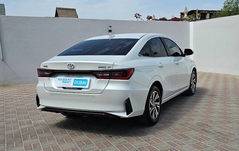 Toyota Yaris (White), 2023 for rent in Sharjah