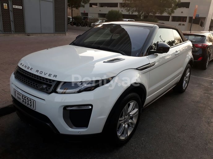 Dubai'de kiralık Range Rover Evoque (Beyaz), 2018