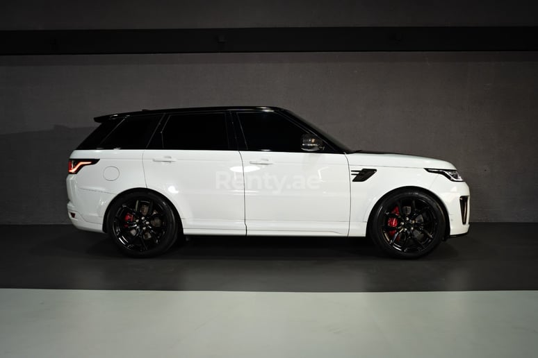 Range Rover Sport SVR (White), 2019 for rent in Dubai 2