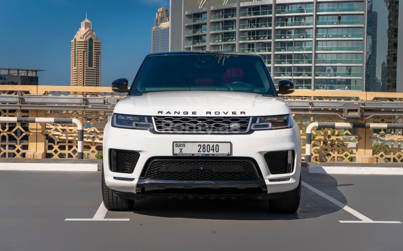 Range Rover Sport V8 (White), 2020 for rent in Abu Dhabi