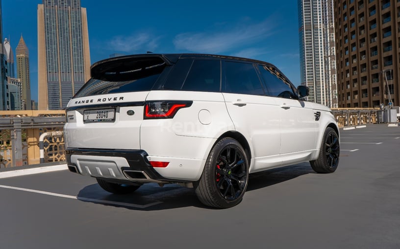Range Rover Sport V8 (White), 2020 for rent in Abu Dhabi