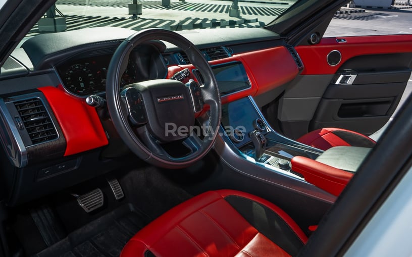 Range Rover Sport V8 (White), 2020 for rent in Abu Dhabi