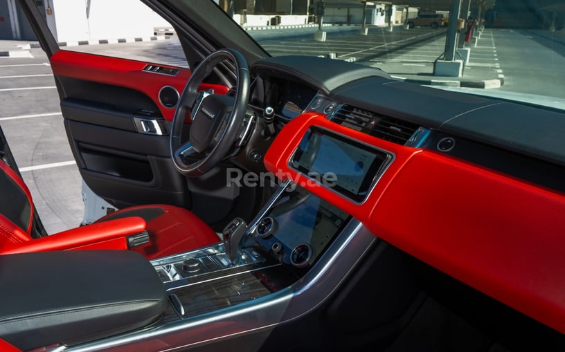 Range Rover Sport V8 (White), 2020 for rent in Abu Dhabi