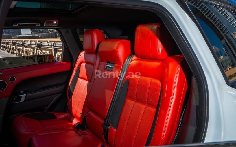 Range Rover Sport V8 (White), 2020 for rent in Abu Dhabi