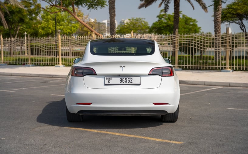 在哈伊马角租车 租 特斯拉Model 3 (白色), 2023