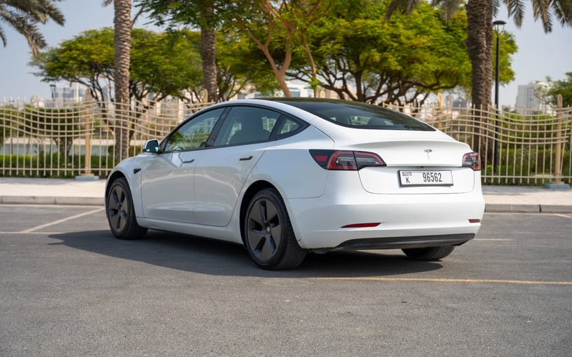 在哈伊马角租车 租 特斯拉Model 3 (白色), 2023