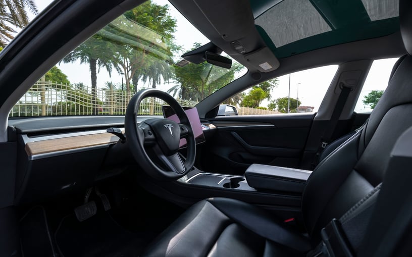 在哈伊马角租车 租 特斯拉Model 3 (白色), 2023