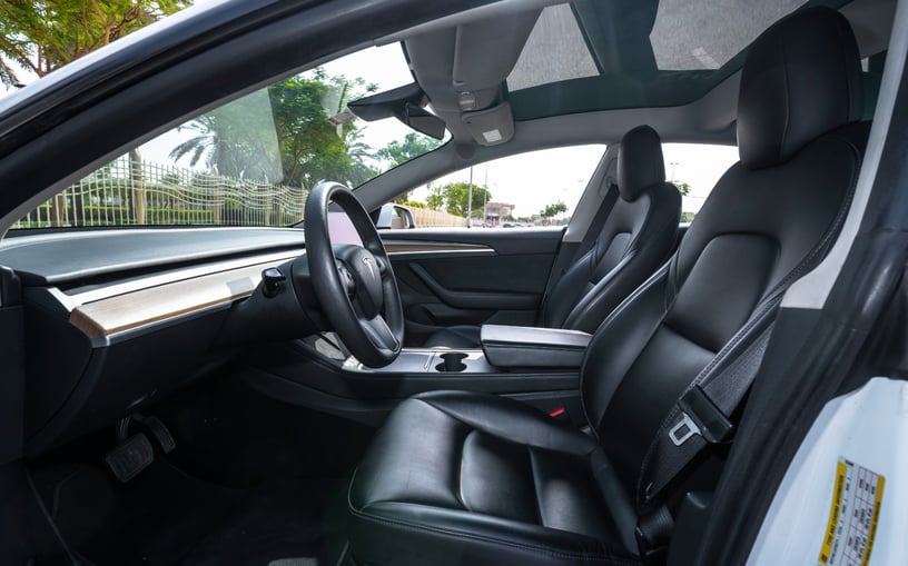 在哈伊马角租车 租 特斯拉Model 3 (白色), 2023