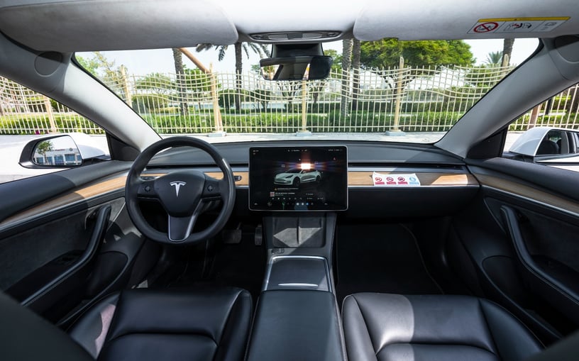 在哈伊马角租车 租 特斯拉Model 3 (白色), 2023
