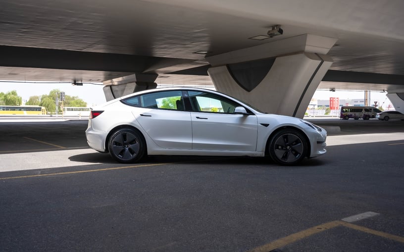 Tesla Model 3 (White), 2023 for rent in Dubai