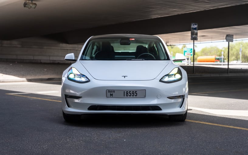 Tesla Model 3 (White), 2023 for rent in Dubai