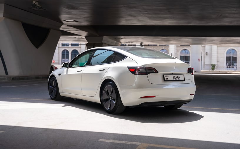 Tesla Model 3 (White), 2023 for rent in Dubai