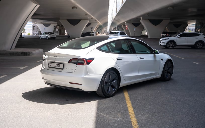 Tesla Model 3 (White), 2023 for rent in Dubai
