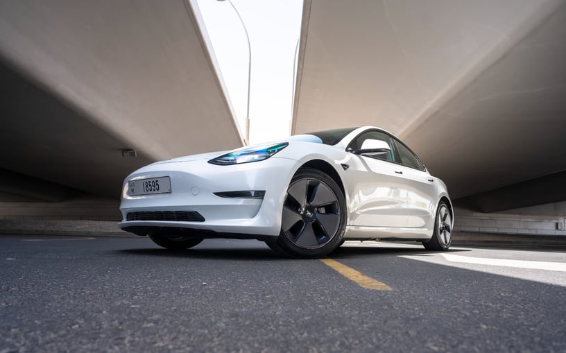 Tesla Model 3 (White), 2023 for rent in Dubai
