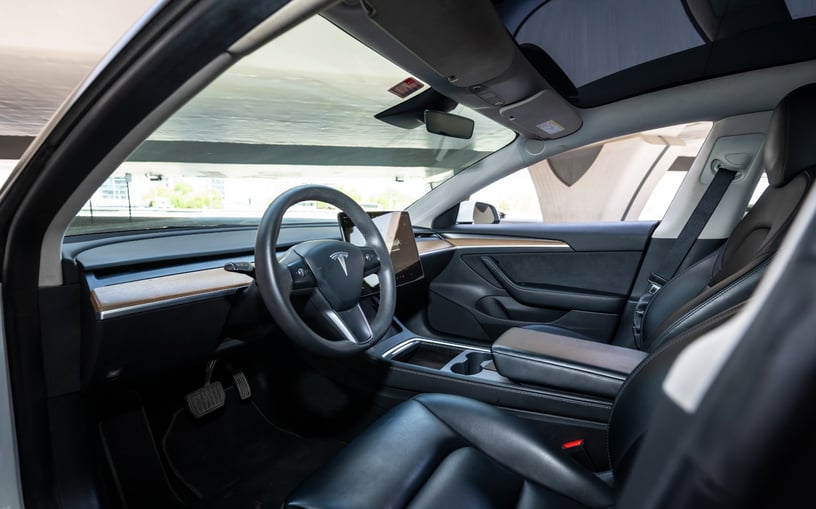 Tesla Model 3 (White), 2023 for rent in Dubai