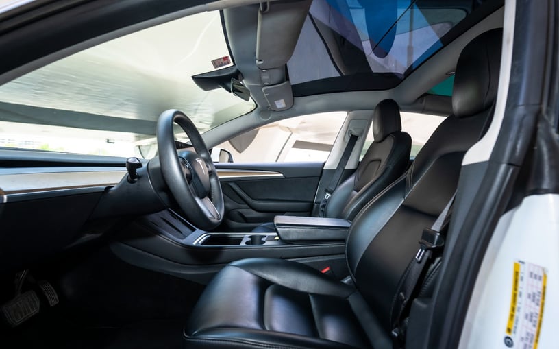 Tesla Model 3 (White), 2023 for rent in Dubai