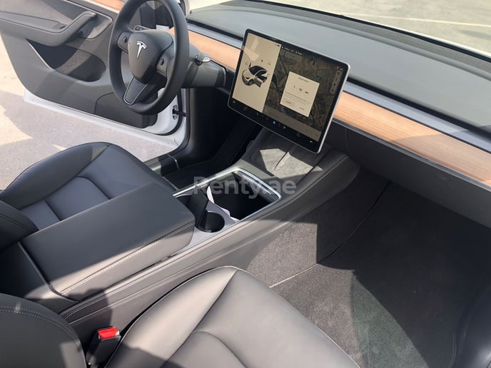 在迪拜 租 特斯拉 Model Y 长续航里程 (白色), 2022