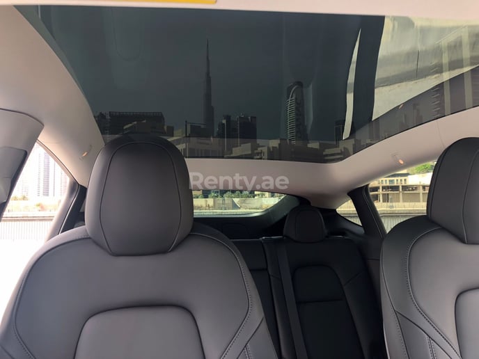 在迪拜 租 特斯拉 Model Y 长续航里程 (白色), 2022