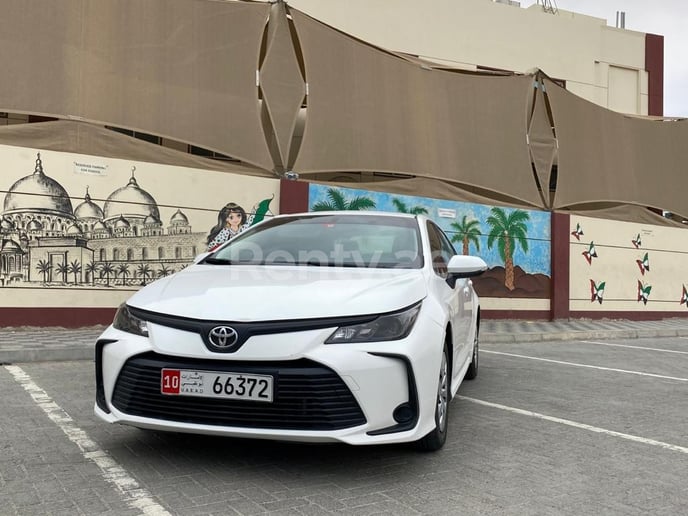 Toyota Corolla (White), 2020 for rent in Dubai