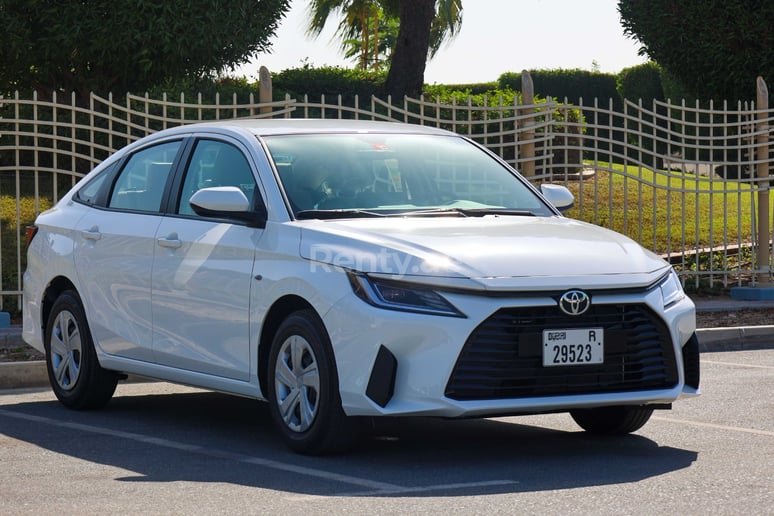 Toyota Yaris (White), 2023 for rent in Dubai
