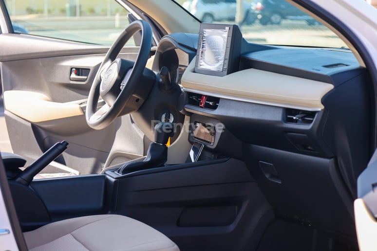 Toyota Yaris (White), 2023 for rent in Dubai