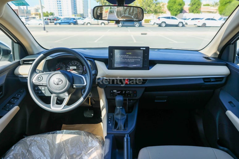 Toyota Yaris (White), 2023 for rent in Dubai